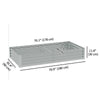 6 x 3 x 1ft Galvanized Raised Garden Bed, Reinforced Outdoor Planter Box with Open Bottom, Silver