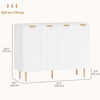 Modern Kitchen Storage Cabinet, Sideboard Buffet Cabinet with Adjustable Shelves for Kitchen Hallway