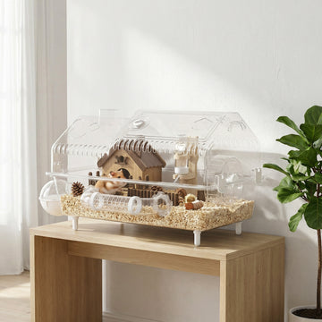 8 in 1 Hamster Cage with All Accessories for Dwarf Hamster, 21.5