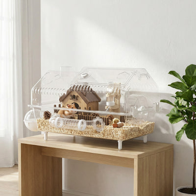 8 in 1 Hamster Cage with All Accessories for Dwarf Hamster, 21.5