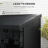 10' x 13' Outdoor Pergola, Wall Mounted Hardtop Lean-to Gazebo with 2 Curtains and 2 Nettings, UV Resistant, for Patio, Deck