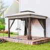 12' x 12' Pop Up Canopy Sun Shade Instant Tent Folding with Mesh Sidewalls