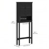 3-Tier Over Toilet Storage Unit Washing Machine Cabinet Dryer Cabinet with Adjustable Shelf for Bathroom, Laundry
