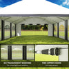 20' x 20' Heavy-duty Large Wedding Tent, Outdoor Carport Garage Party Tent, Patio Gazebo Canopy with Sidewall