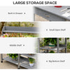 Potting Bench Table Garden Work Bench Workstation with Drawer, Removable Sink, Storage Shelves and Hooks for Patio, Courtyards, Balcony