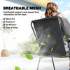 8 Piece Patio Table and Chairs Set with Folding Chairs, Tempered Glass Tabletop and Umbrella for Garden