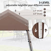 8' x 8' Pop Up Canopy, Outdoor Folding Tent, Portable Party Tent with Carrying Bag for Camping, Party, Picnic, Coffee