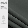 10' x 8' Retractable Awning Fabric Replacement Outdoor Sunshade Canopy Awning Cover, UV Protection, Grey