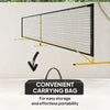 Soozier Portable Pickleball Net Set with 22FT Regulation Size Net, Carrying Bag for Indoor Outdoor Driveway, Yellow