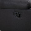 2 Seater Reclining Chair, Loveseat Recliner Sofa with Footrest and Split Backrest, Dark Grey