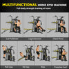 Soozier Multifunction Power Tower for Back, Chest, Arms & Leg Workouts All-in-One Home Gym with Weight Stack and Pulley System for Full Body Training