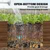 12 x 4 x 1ft Galvanized Raised Garden Bed, Reinforced Outdoor Planter Box with Open Bottom, Distressed Brown