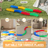 8PCs Kids Balance Beam Stepping Stones w/ Non-slip Foot Pads