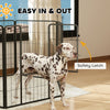 Heavy Duty Dog Playpen with Door for Large Dogs, 6 Panels, 39
