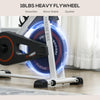 Soozier Adjustable Upright Stationary Exercise Bike w/ LCD Display, Indoor Cycling Bike for Home w/ Adjustable Resistance