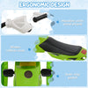 Soozier Kids Snow Racer Sleds with Padded Rubber Seat, Green