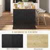 10 Gallon Hidden Garbage Bin Cabinet, Tilt Out Trash Cabinet w/ 2 Drawers, Freestanding Kitchen Island