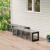 Outdoor Cat Tunnel, Wooden Play Cat Enclosure, Extendable Pet Run with 3 Doors, for Indoor and Outdoor Use, Grey