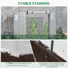 6.6' x 2.5' x 5.5' Patio Hot House, Walk-in Garden Greenhouse with Steel Frame, Door, Window for Balcony, Patio, White
