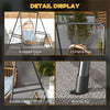 Hammock Chair Stand, Hanging Heavy Duty Metal Frame Hammock Stand for Hanging Hammock Air Porch Swing Chair, Egg Cahir, Indoor & Outdoor Use, 70.1