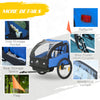 2 Seat Bike Trailer for Kids, Baby Stroller with Storage Bag, 5 Point Harness, Bicycle Trailer with 20