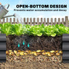 8'x2'x1' Galvanized Raised Bed, Large Elevated Planter Box for Growing Flowers, Herbs and Vegetables, Dark Grey