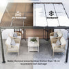 11' x 10' Outdoor Pergola, Wall Mounted Hardtop Lean-to Gazebo with Polycarbonate Roof and Metal-Aluminium Frame