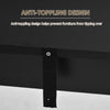 Bar Table Counter Height Dining Table with 3 Storage Shelves for Kitchen, Dining Room, Living Room, Black