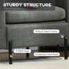 Armchair, Fabric Accent Chair, Modern Living Room Chair with Metal Legs, 2 Side Pockets for Bedroom, Grey