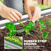 Galvanized Raised Garden Bed, 5 x 3 x 1 ft Modular Metal Garden Beds with Rubber Strip Edging, Silver
