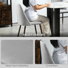 Upholstered Dining Chairs Set of 6, Velvet Accent Chair with Back and Wood-grain Steel Leg for Kitchen