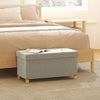 Storage Ottoman Bench, Velvet Upholstered Foldable Ottoman Footrest, Foot Stool with Wood Legs for Living Room, Bedroom