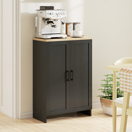 Modern Storage Cabinet with Doors and Adjustable Shelf for Kitchen, Living room, 23.6