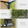 12' x 10' Outdoor Patio Gazebo Pergola with Retractable Canopy Roof, Steel Frame with Stakes, Unique Design