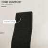 Modern Dining Chairs, Set of 4, High Back Upholstery and Metal Legs for the Living Room, Kitchen, Home Office, Black
