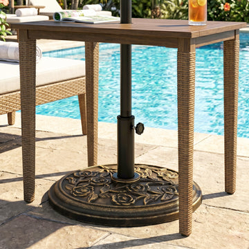 20 lbs Resin Round Patio Umbrella Base 18