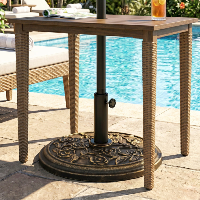 20 lbs Resin Round Patio Umbrella Base 18