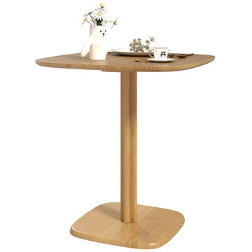Dining Table for 4 People - Modern Kitchen Table with Wood-Effect Top, 27.6
