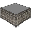 Rattan Garden Coffee Table, 25.6