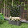 Wood Planter with Trellis for Vine Climbing, Raised Garden Bed to Grow Vegetables for Backyard, 28