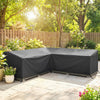 V-Shaped Patio Furniture Cover, Waterproof Outdoor V-Shaped Sectional Sofa Cover with Air Vent, 105