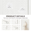 5.6 Ft. Tall 4-Panel Room Divider, Pegboard Panel Folding Privacy Screen, Partition Wall Divider for Bedroom, White