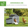 Wooden Chicken Coop with Nesting Box, Pull-out Metal Tray, for 1-2 Chickens, 36