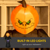 7ft Inflatable Halloween Decoration Pumpkin Reaper, Blow-Up Outdoor LED Yard Display with Lights for Garden, Party, Holiday