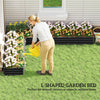 L-Shaped Raised Garden Bed, 82