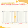 Extra Tall Dog Gate with Door, Pressure Fit, Auto Close, Double Locking for Doorways Hallways Stairs, 29