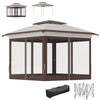 12' x 12' Pop Up Canopy Sun Shade Instant Tent Folding with Mesh Sidewalls