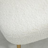 Lounge Chair for Bedroom Living Room Chair with Soft Upholstery and Gold Legs White