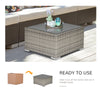 Rattan Garden Coffee Table, 25.6