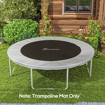 Soozier Trampoline Mat Replacement with Spring Pull Tool and 72 V-Hooks, Fits 12ft Trampoline, Using 5.5